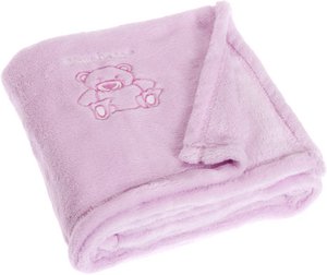 Fleece Blanket Bear - Lightpink