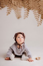 Collant Baby Crawling "Volando con i gufi"