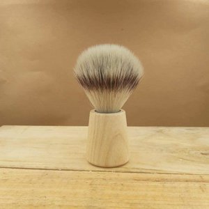 Vegan shaving brush and its wooden handle