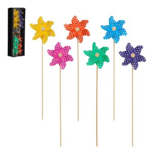 Tuinsteker decoratie windmolen 6 assorti