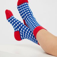 Bio Socken Hahnentritt - Bunte Socken mit Hahnentrittmuster