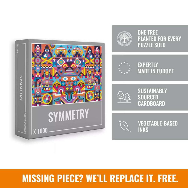 Symmetri Jigsaw Puzzle (1000 brikker)