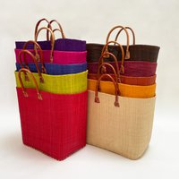 Rabane basket plain color  Bélo  GM 20pcs assorted per box  30x40x20cm
