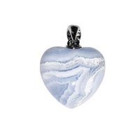 Chalcedony Pendant - Small Heart