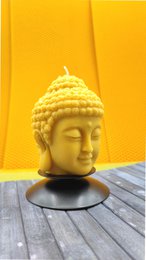 Beeswax and Soy Buddha Shaped Candle