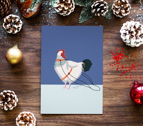 Das Huhn des Weihnachtsmanns