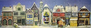 Adventskalender Kersthuisjes