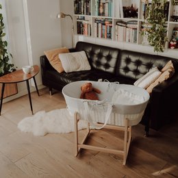 Moset kurvstativ -RockingBaby Stand naturlig