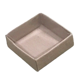  Square box made of sea shell material, suitable for party table decoration.