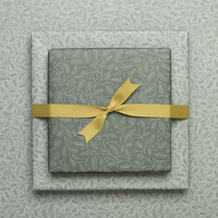 Sustainable Christmas wrapping paper green, wrapping paper fir branches in mint and green - double-sided wrapping paper made from 100% recycled paper