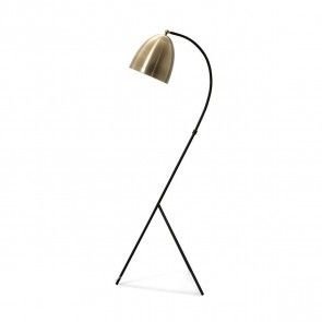 Furny vloerlamp swan mat staal