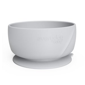 SILIKONSCHALE MIT SAUGNAPF HELLGRAU