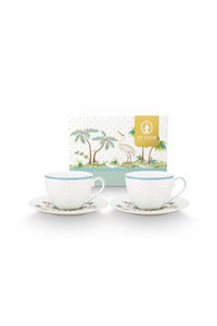 Set/2 Cups & Saucers Jolie Dots Gold 280ml