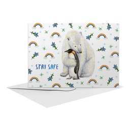10 tarjetas de felicitación Take Care - juego con sobre incluido - tarjetas dobladas en una caja - formato A6 - ilustraciones pintadas por Mies