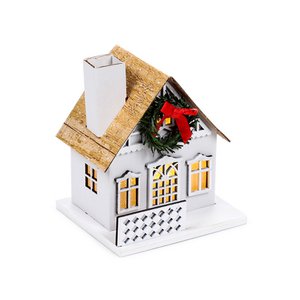 Winter Wonderland Weihnachtskranz Haus LED-Dekoration