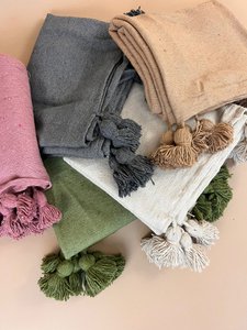 Plaid Pom Pom MEDIUM | Marrakech | Meerdere kleuren