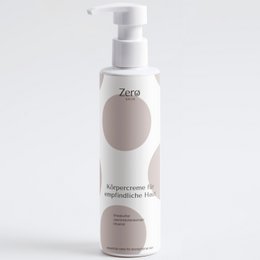  White pump bottle body cream sensitive skin moisturizer lotion gentle care