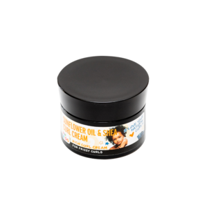 Sunflower oil and Shea Curl Cream for wavy and curly hair