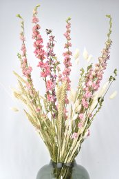 Mazzo Di Fiori Secchi - Rosa Naturale - 70 cm
