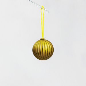 Kerstbal streep goud