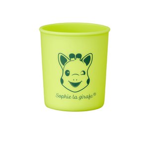 Sophie die Giraffe Silikonbecher in weiß-roter Geschenkbox