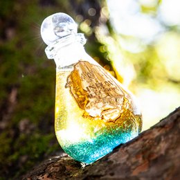 Aceite de baño de chakra espumoso Forest Breath, lavanda de pino de gaulteria