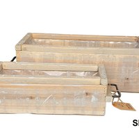 pot old dutch long handle set S/2