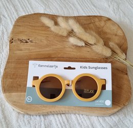 Baby and children's sunglasses UV400 round - Yellow