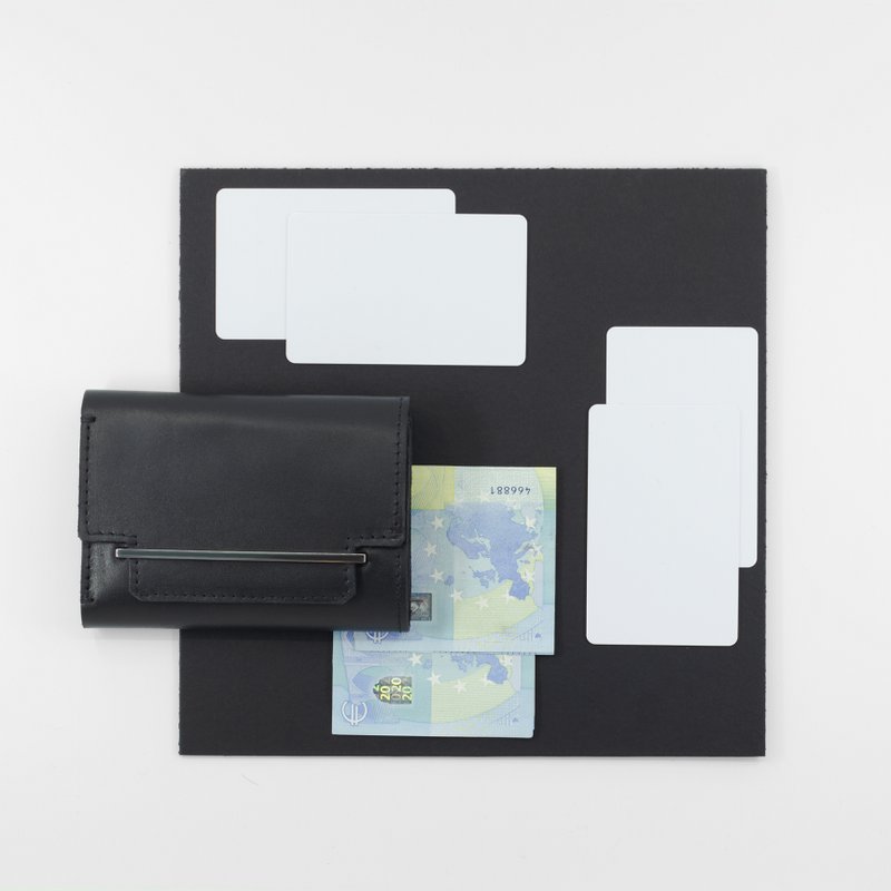 FRAME wallet - black rhodium