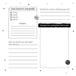 Udfyld bog SilliBeads - Du er min skat - Hardcover Wire-o (SORT/HVID RANGE)