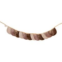 “Beige Pearl” Velvet Garland with Half Moons