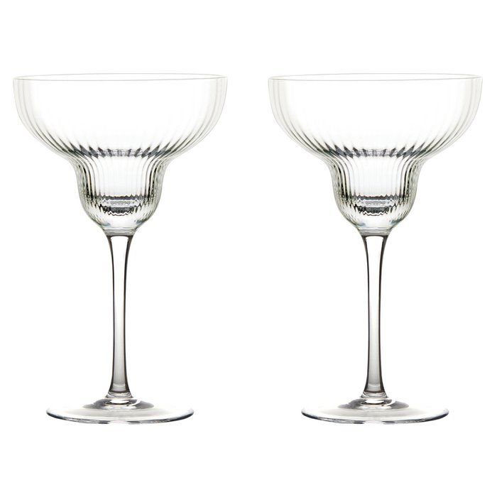 SoHo Champagne Flutes Silver - Set of 2 - Anton Studio Designs