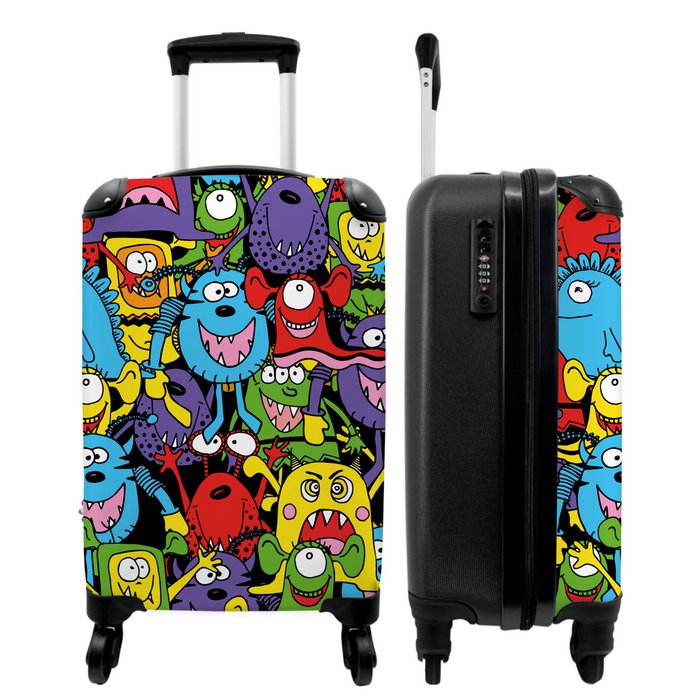 Multicolor Trolley bags, For Luggage, 50