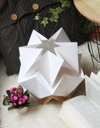 Lampada da Tavolo Origami in EcoLegno e Carta - taglia M