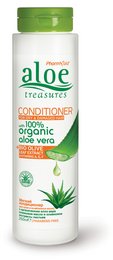 Aloe vera conditioner for dry hair, 250ml. Contains organic aloe vera to nourish and moisturize dry hair. Suitable for all hair types.