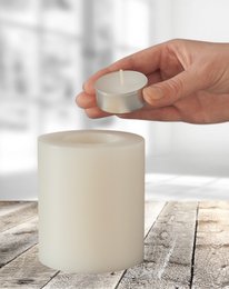 Synd! Tealight Holder Permanent Candle Trend Black ∅ 8 cm