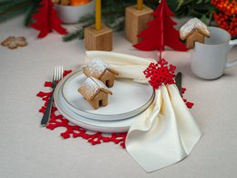 Kersttafelplacemat SNOWFLAKE