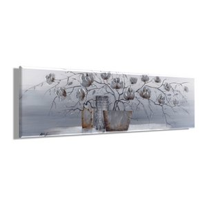 Oil painting handmade FLOWER VASE 40x120 cm mural art decoration modern