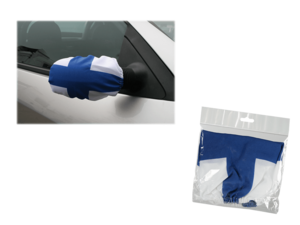 Autozijspiegelvlag met rubberen koord,