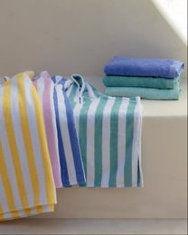 Kinderbadstrandponcho geel