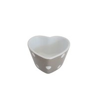 Beige heart ramekin with dots Isabelle Rose