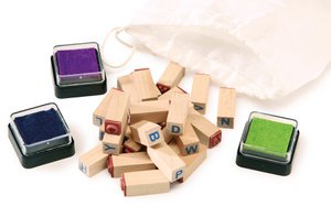 Stamp set letters | Crafting | Wooden toys