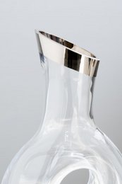 EDZARD karaffel Gordon, håndblæst krystalglas med platinkant, højde 30 cm, kapacitet 1,2 liter