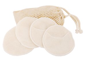Facial pads (4pcs) in ramie bag