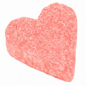 Bernsteinblock-Herz, Königsrosa