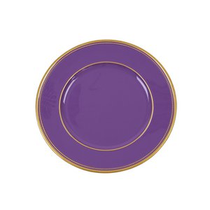 Charger plate, purple, plastic, diameter 33 cm