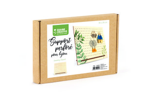 PLYWOOD JEWELRY STAND WITH HOLES 300x250x80mm