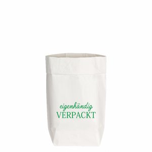 PaperBags Small wit, VERPAKT DOOR EIGEN, groen