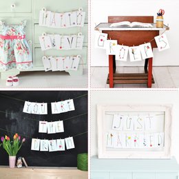 cuore | Cartolina fiori ABC