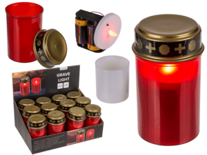 LED-graflamp, rood,